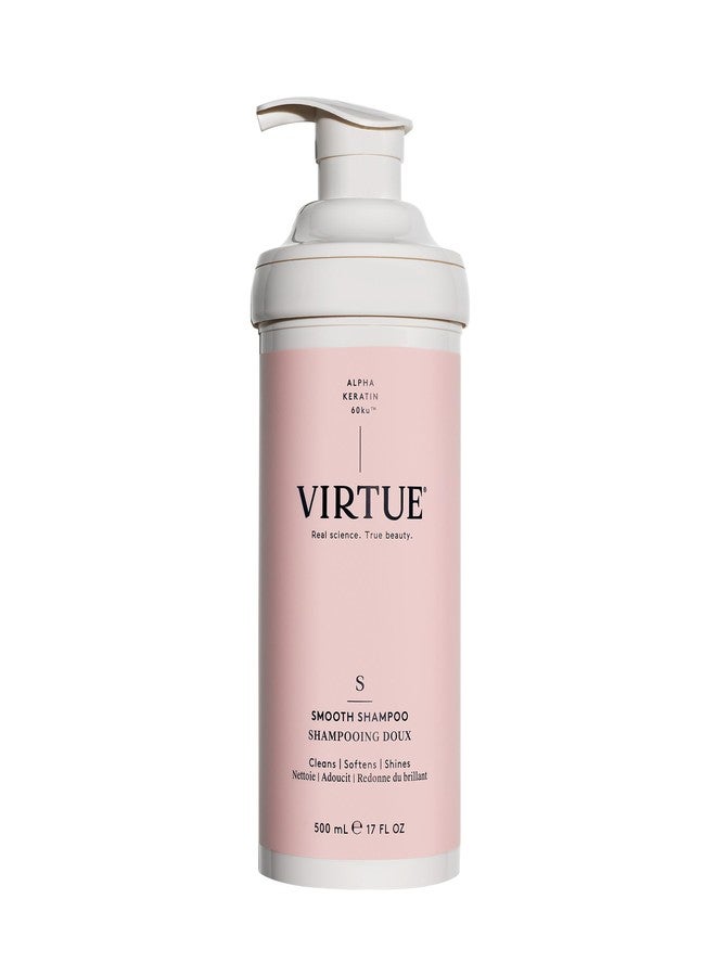 VIRTUE Smooth Sulfate Free Shampoo for Frizz Control for Curly Hair, Safe for All Hair Types, Color Safe - Image 1